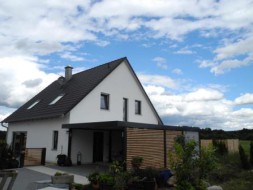 DESIGNO Doppelcarport aus Stahl mit Geräteraum