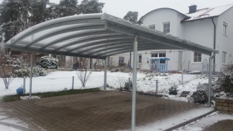 Doppel-Carport mit Bogendach - Überdachung - BRANDL