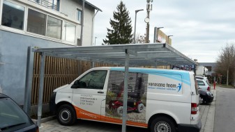 Reihen-Carport mit Pultdach (Überdachung) - BRANDL