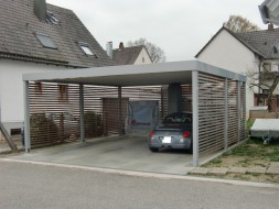 Doppel-Carport aus Stahl - BRANDL