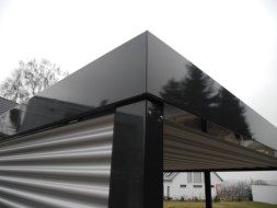 Stahlcarport DESIGNO Ecke
