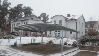Doppel-Carport mit Bogendach - Überdachung - BRANDL