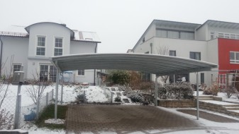 Doppel-Carport mit Bogendach - Überdachung - BRANDL