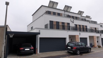 Einzel-Carport aus Stahl mit Schrägschnitt - BRANDL