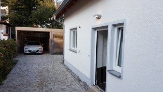 Einzel-Carport mit Geräteraum seitlich - BRANDL