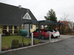 Doppel-Carport aus Stahl - BRANDL