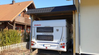 Einzel-Carport aus Holz für Wohnwagen (Carport für Caravan) - BRANDL