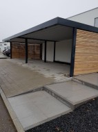 2x Doppel-Carport mit integriertem Geräteraum (Abstellkammer) - BRANDL