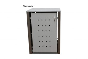 1er-Mülltonnenbox starres Dach