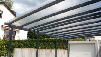 Doppel-Carport mit Bogendach - BRANDL