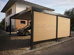 Doppel-Carport aus Stahl - BRANDL