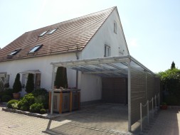 Einzel-Carport mit Pultdach - Überdachung - BRANDL