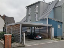 Doppel-Carport aus Stahl - BRANDL