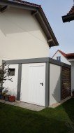 Einzel-Carport mit Geräteraum (Abstellkammer) hinten integriert - BRANDL