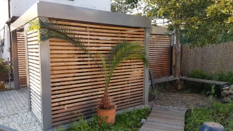 Einzel-Carport mit Geräteraum seitlich - BRANDL