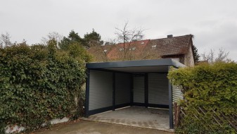 Carport aus Stahl mit Wandelementen - BRANDL