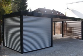 Carport DESIGNO, mit Geräteraum-Anbau