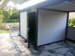 Einzel-Carport mit Geräteraum (Abstellkammer) hinten - BRANDL