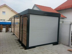 Einzel-Carport mit Geräteraum hinten - BRANDL