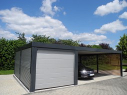 Carport DESIGNO mit Sektionaltor