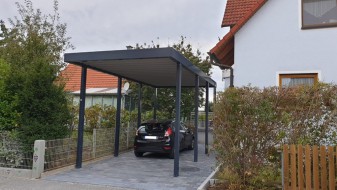 Einzel-Carport aus Stahl – für Wohnwagen oder Wohnmobil - BRANDL