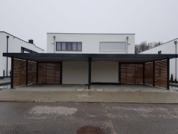 2x Doppel-Carport mit integriertem Geräteraum (Abstellkammer) - BRANDL