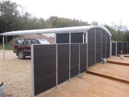 Carport Mehrzweckraum und Wandelemente
