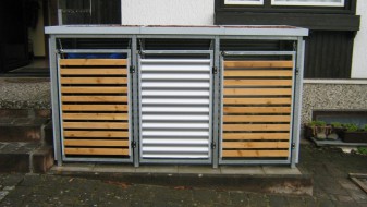 Mülltonnenbox, Mülltonneneinhausung, Mülltonnendepot