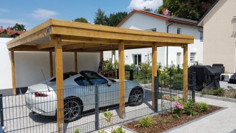 Doppel-Carport aus Holz - BRANDL