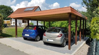 Doppel-Carport aus Holz - BRANDL