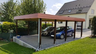 Doppel-Carport aus Holz - BRANDL