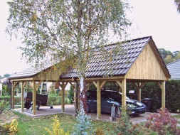 Carport-Holz (Massanfertigung) + Giebeldach - BRANDL
