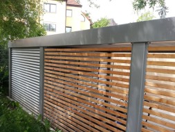 Einzel-Carport mit Geräteraum (Abstellkammer) hinten integriert - BRANDL