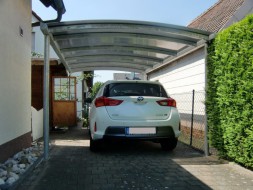 Einzel-Carport mit Bogendach (Überdachung) - BRANDL
