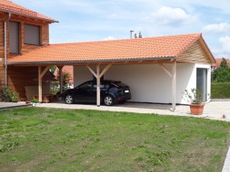 Einzel-Garage aus Beton mit Sektionaltor und bauseitigem Giebeldach - BRANDL