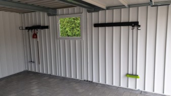 Doppel-Garage (Großraumgarage) aus Stahl mit Sektionaltor - BRANDL