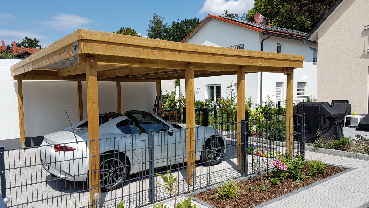 Doppel Carport Aus Holz BRANDL