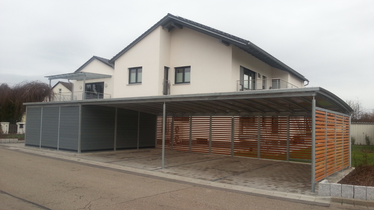 Carport Reihenanlage Mit Mehrzweckraum BRANDL