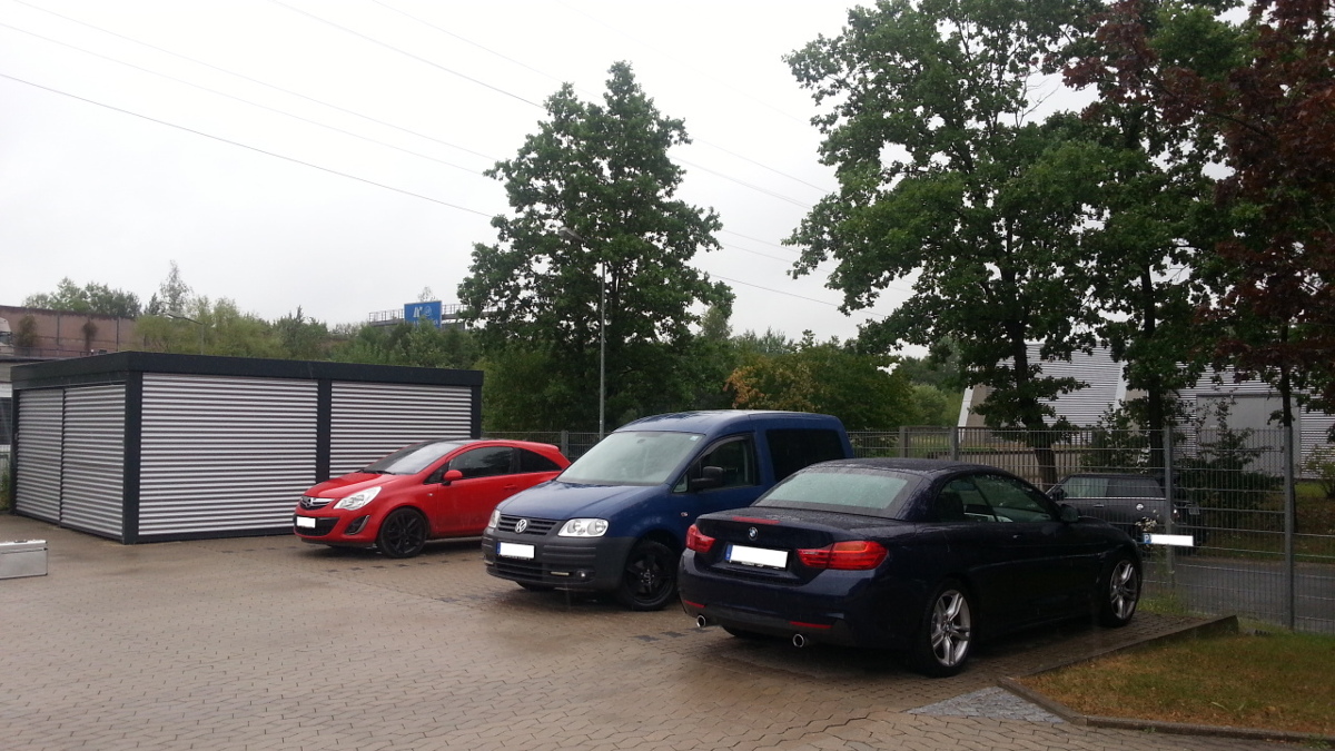 Doppel Carport Als Garage Mit Wandelementen