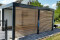 Einzel-Carport aus Stahl mit Wandelementen Holzlattung - BRANDL5