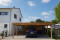 Doppel-Carport aus Holz mit Abstellkammer hinten - BRANDL