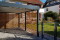Einzel-Carport aus Stahl mit Wandelementen Holzlattung - BRANDL