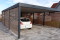 Doppel-Carport aus Stahl mit Geräteraum hinten - BRANDL