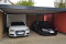 Doppel-Carport aus Stahl mit Wandelementen - BRANDL