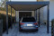 Einzel-Carport aus Stahl vor bestehende Garage - BRANDL