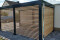 Einzel-Carport aus Stahl mit Wandelementen Holzlattung - BRANDL