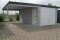 Einzelgarage mit Schwingtor und Anbau-Carport - BRANDL