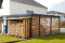 Doppel-Carport mit Geräteraum (Abstellraum) hinten integriert - BRANDL
