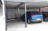 Doppel-Carport aus Stahl + Hauseingangsüberdachung (Vordach) - BRANDL