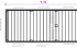 Zeichnung - Ansichten - Einzel-Carport aus Stahl mit Geräteraum (Abstellkammer) hinten - BRANDL